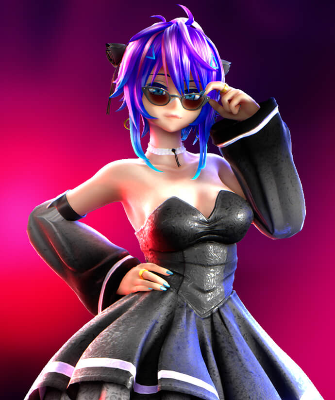 Projekt Melody character card